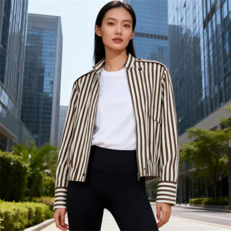 

Новинка весны 2026: Шикарная офисная блузка в полоску