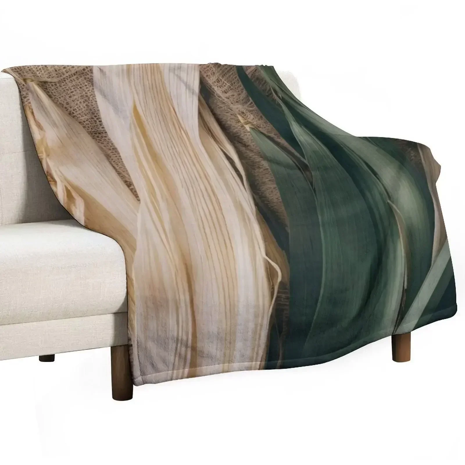 

Corn Husk and Hessian fabric No.5 Throw Blanket Soft Solid Color Blanket for Couch Bed