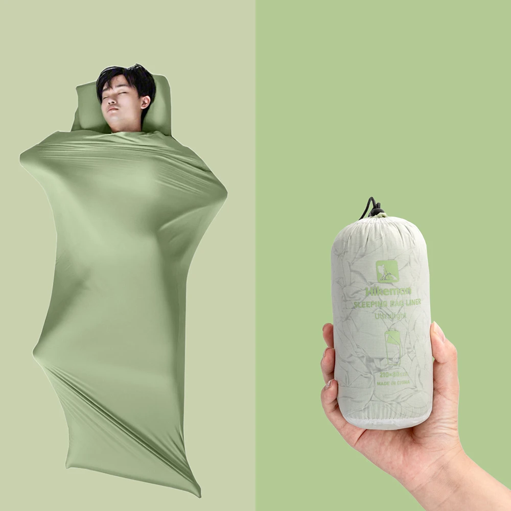

168g Ultra-Lightweight Outdoor Camping Sleeping Bag - Portable Travel Bed Sheet with Elastic Liner, Perfect for Hiking & Hotel