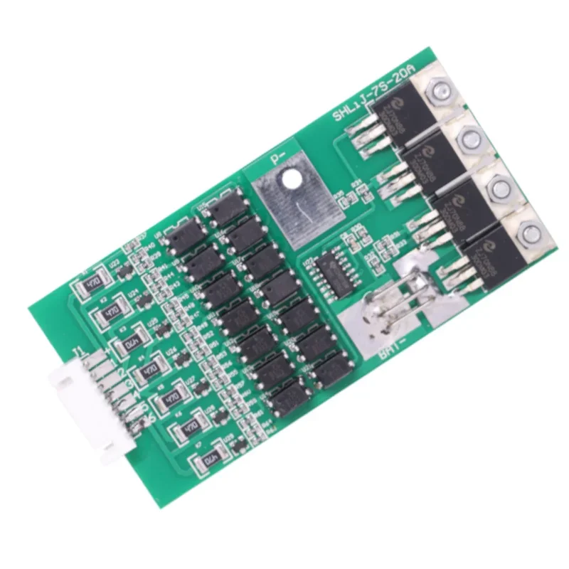 1PCS Bms 7S Li-ion Lithium 18650 Battery Protection Board 24V 20A Battery Balancer Automatic Protection For arduino Board Module