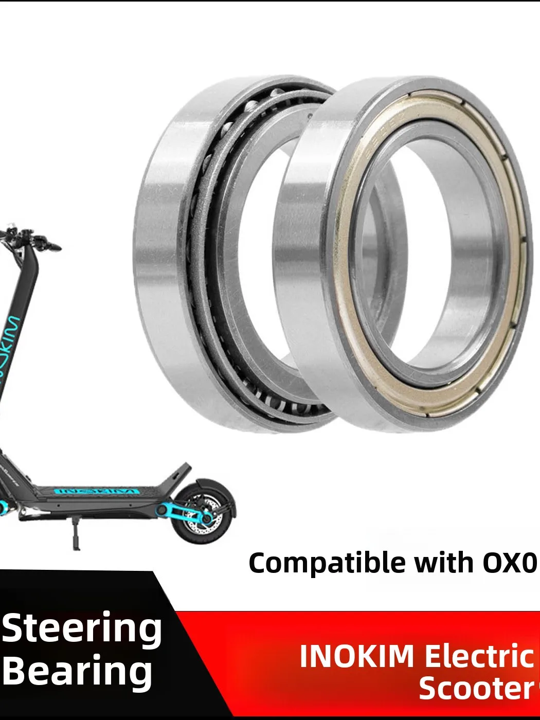 Repuesto de Eje de Dirección para Scooter Inokim Oxo Ox, Fácil de Instalar y Duradero