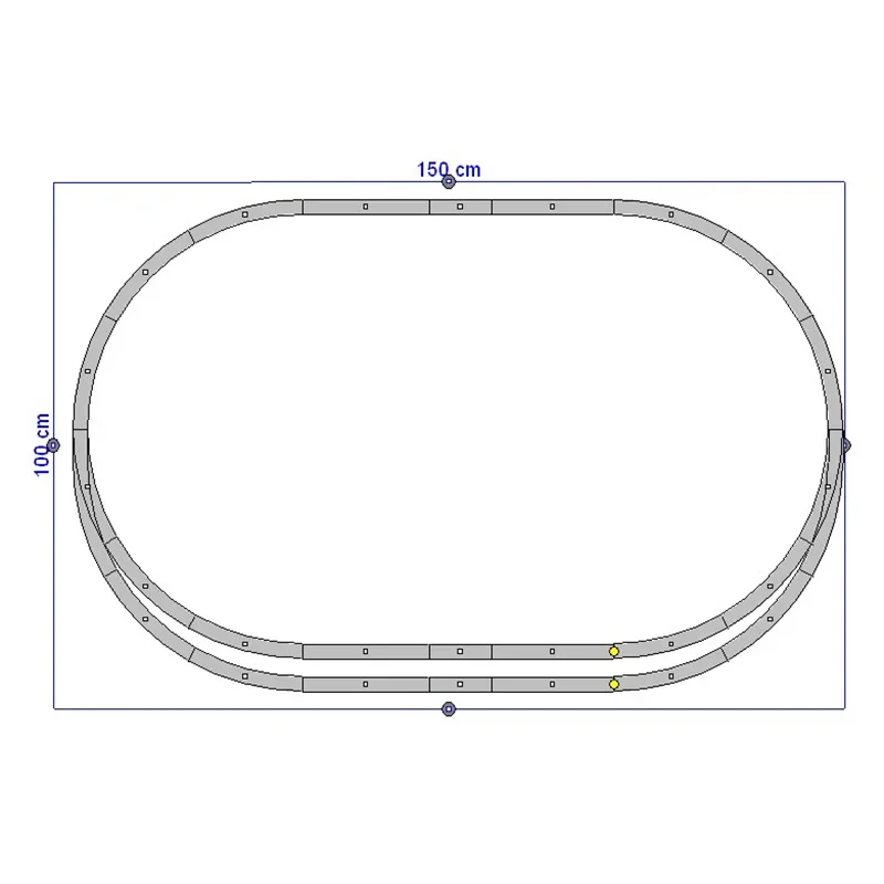 PIKO HO Type 1/87 Train Model Track Track Set with Many Options, Sizes As Shown in The Picture, Best Choice for Beginners