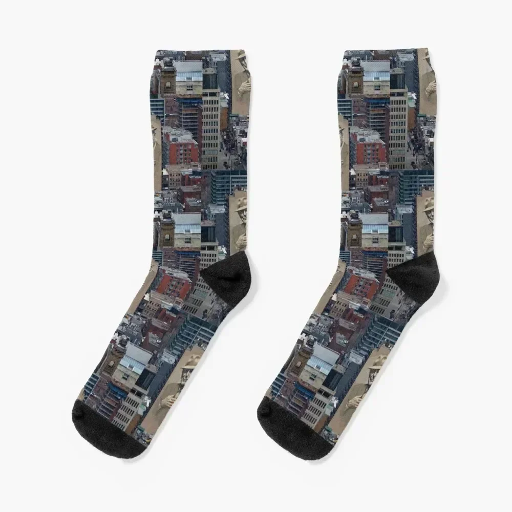 Leonard Cohen Mural Montreal Socks Running hockey designer brand Socks For Man Women's