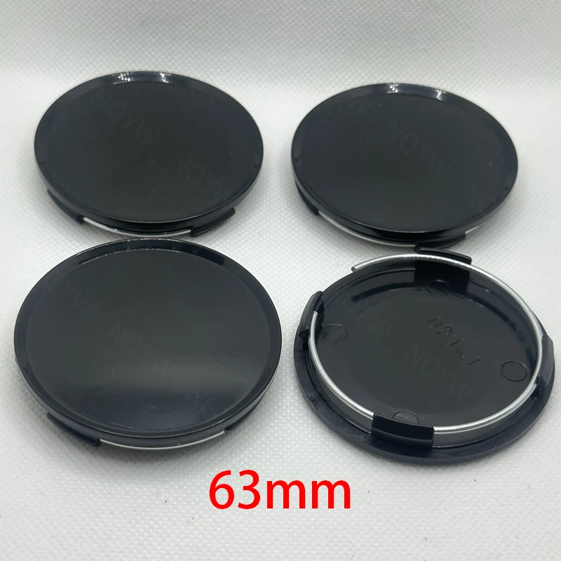 4Pcs/Set 63mm ABS Car Wheel Center Cap Hubcap Dust-proof Cover Car Vehicle Rim Hub Cap Auto Replacement Parts Accessories