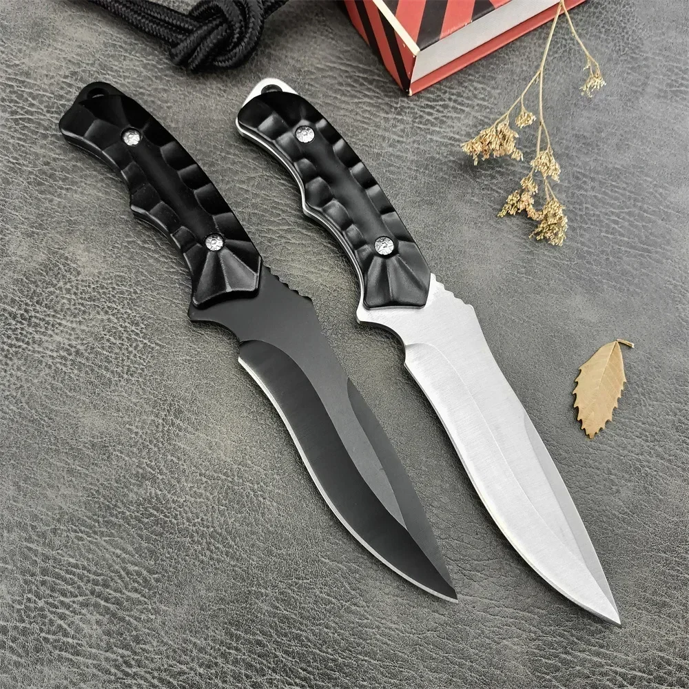 Model K603 Hunting Fixed Blade Knife 5Cr13Mov Blade Aluminum Handle Rescue Survival Knives Jungle Tactical Tool with Sheath