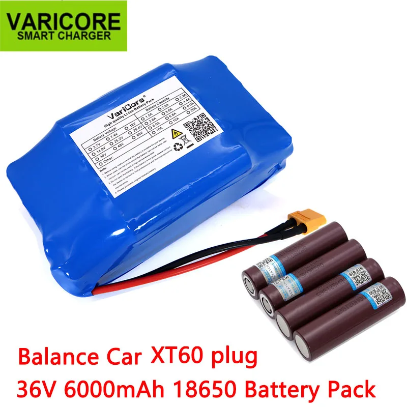 36V 6Ah 6000mAh high drain 2 wheel electric scooter self balancing 18650 lithium battery pack for Self-balancing Fits 6.5