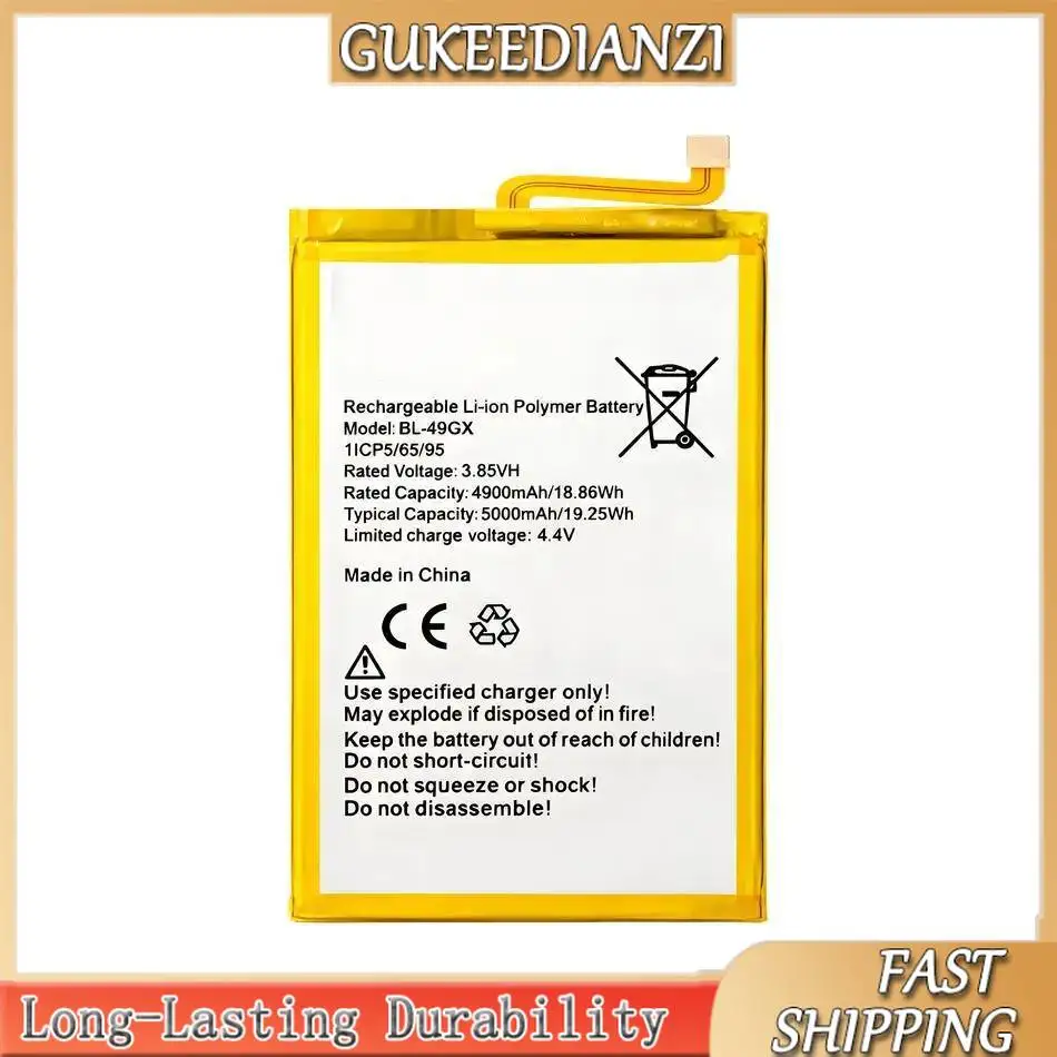 Infinix X690 Note 7 10 X657 X693 Note7 Note10 Hot 11S X6812 Zero X 휴대폰 배터리 BL-49GX 5000mAh를 위한 안정적인 전원 공급