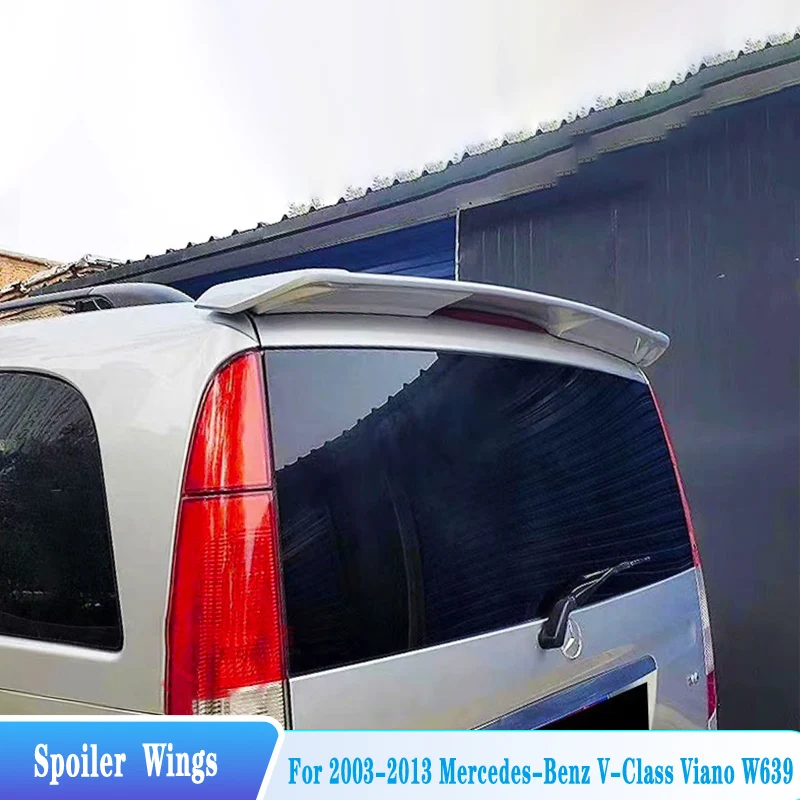 For 2003-2013 Mercedes-Benz V-Class Viano W639 Rear Roof Spoiler Wings ABS Plastic Car Exterior Tuning Trim Body Kit Accessories