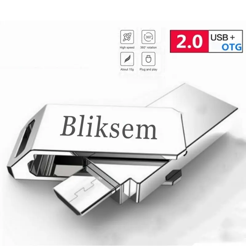 Bliksem OTG Ổ Đĩa Bút 32GB 64GB tốc độ cao USB2.0 cho PC di động mini Ổ Đĩa Bút 32GB USB Flash Drive 64GB