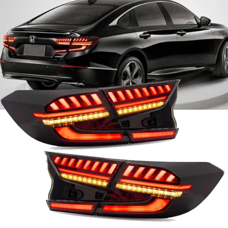 

LED Tail Lights for Honda Accord 10th Gen 2018 2019 2020 2021 2022 Sequential Indicator Start-up Animation Rear Lamps