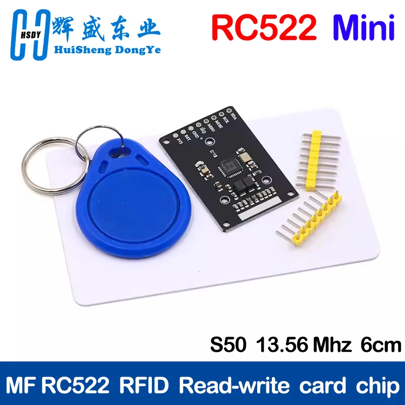 RFID Module RC522 Mini Kits S50 13.56 Mhz 6cm With Tags SPI Write & Read For Arduino Uno 2560