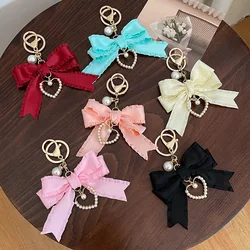 1pc Bowknot Key Chain Creative Car Keychain Car Key Ring Bag Pendant Mobile Phone Pendant Women Car Key Holder Car Accessories