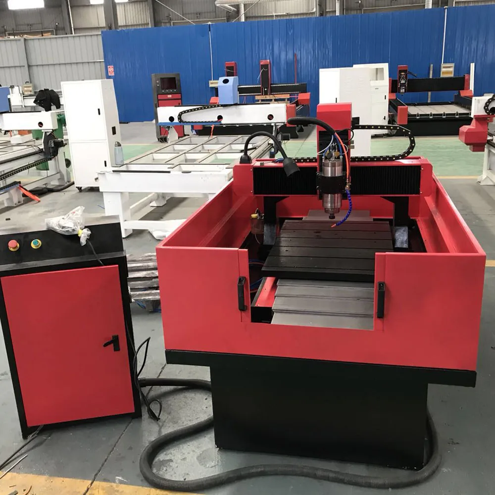Mini roteador cnc 3d 6090 com 2.2kw eixo mach3 watar tanque mesa para pedra/mármore/corte de alumínio/pequeno modelo torno cnc carro