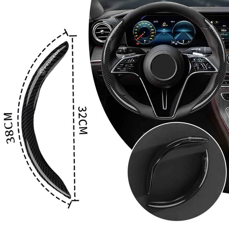 Car Steering Wheel Cover Non-slip Booster Protector Cover For Peugeot 408 4008 308 3008 Rifter 5008 508 2008 208 RCZ 407 108 107