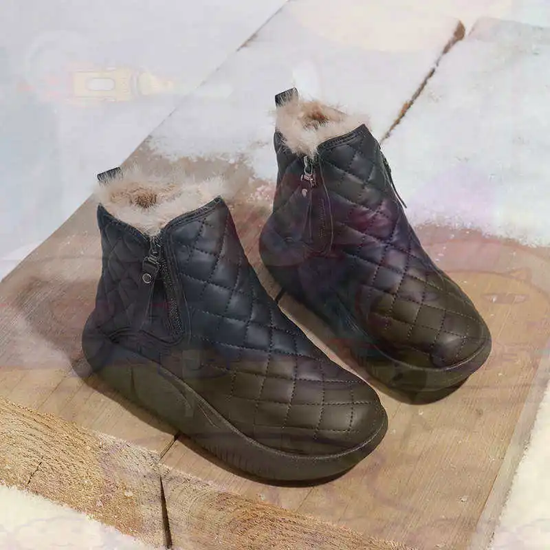 حذاء دافئ جدًا للآباء، حذاء رياضي عالي القطع، حذاء نسائي، موديلات رياضية من 4 سنوات إلى 12 سنة، حذاء رياضي حقيقي #5