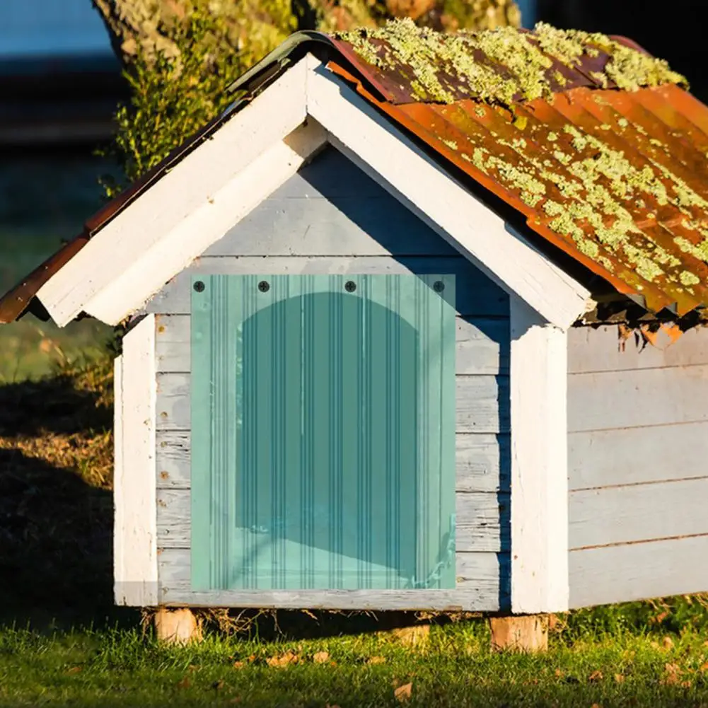 Winddichter Haustierhaus-Türvorhang, winddichter, wasserdichter Haustierhaus-Türvorhang aus weichem PVC-Material mit für alle