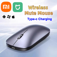 Xiaomi Wireless Mouse Silent Dual-mode Type-C Charging 2.4g Dpi Adjustable Rechargeable Ergonomic Morandi Portable Office Mouse