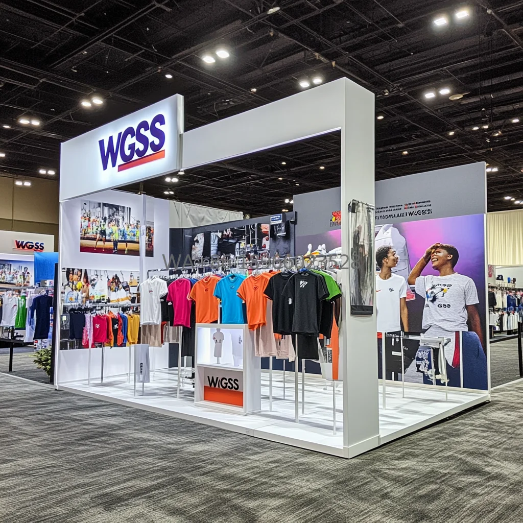 

Стойка для торгового шоу со светодиодной подсветкой для магазина одежды