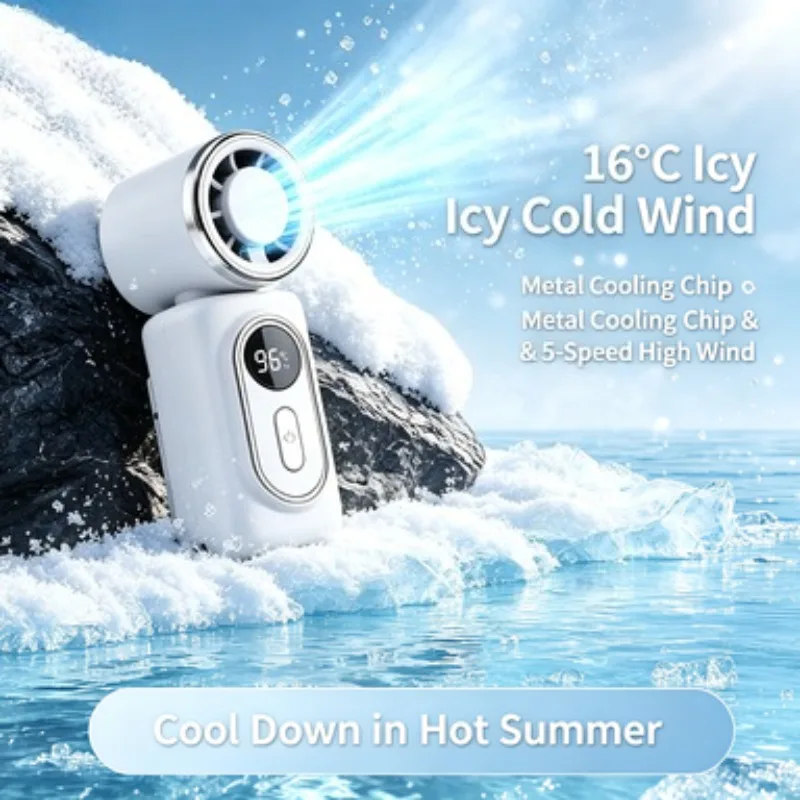 Portable Handheld Fan Mini Clip Fan Umbrella Holder Function Rotatable USB Charging Compact Personal Cooling Fan Outdoor Camping