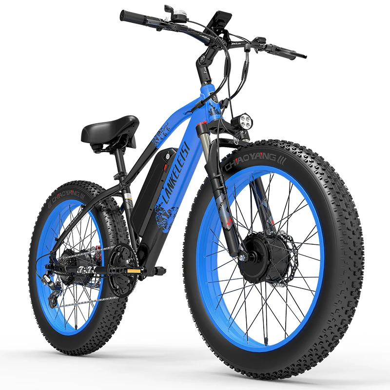 EU UK warehouse Lankeleisi MG740 plus 1000w dual motor 26 inch fat tire e mountain