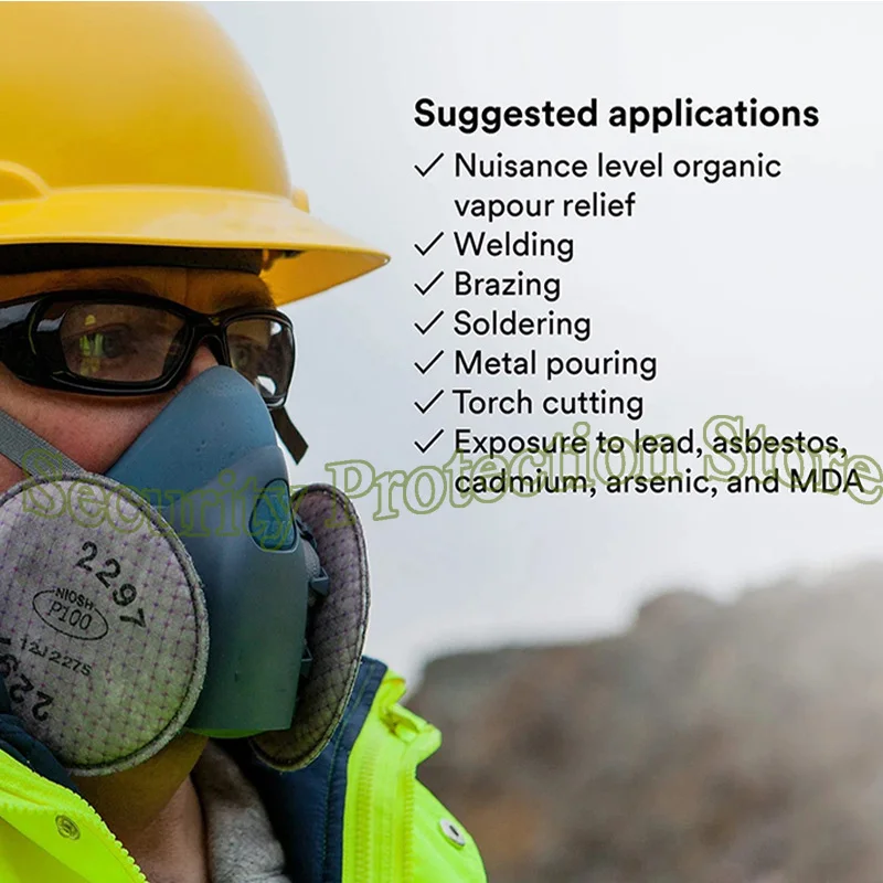 2297/ 2291 P100 مرشح تنفس متقدم يعتمد على الجسيمات مستوى المعاق تخفيف البخار العضوي/التعدين/بناء السفن/القاد #4