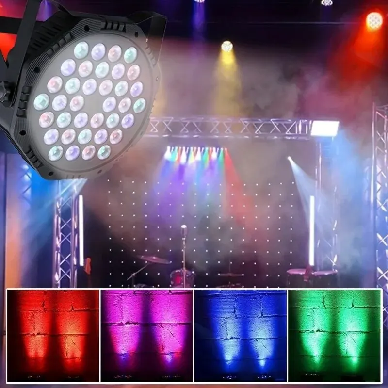 36 LED RGB Party Light Laser DJ Disco DMX 512 lichteffecten Cound geactiveerd voor Christmas Party Bar Club Wedding Par Lamp