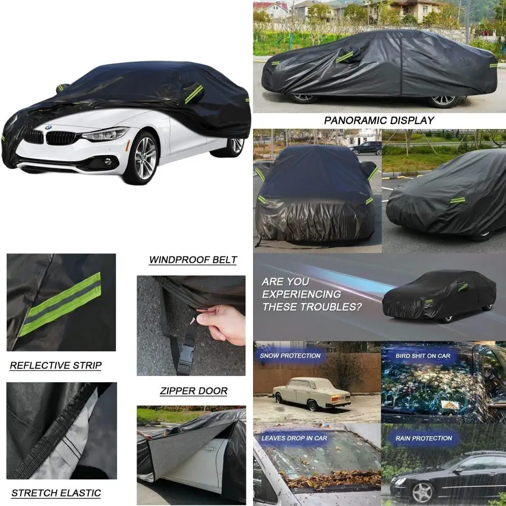 

Custom Car Cover for 4 Series Models 420-440 (2013-2025), Waterproof Outdoor Protection Against Sun, Rain, Dust with Zippered Ac