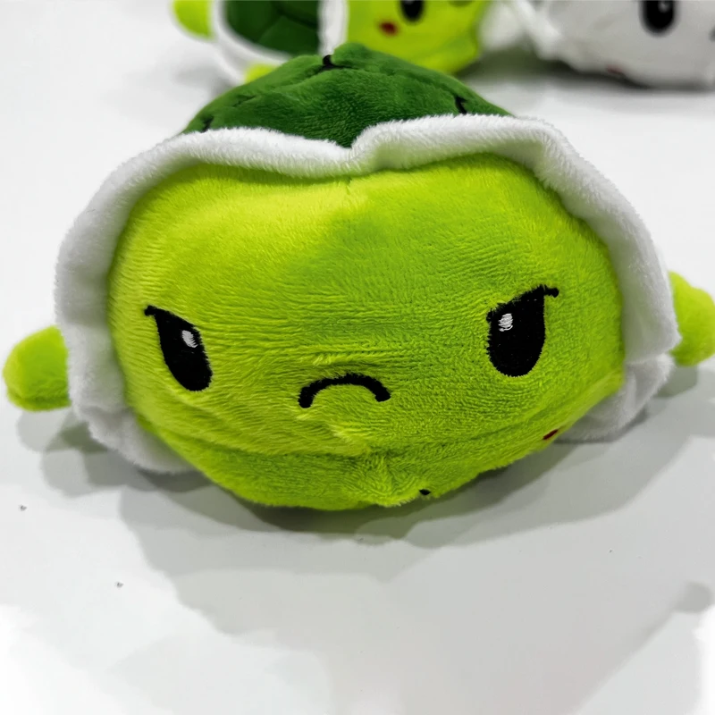 15cm Creative Turtle Plush Toys Reversible Double Sided Plushie Dolls Return Different Funny Expression Reversible Gifts for Kid