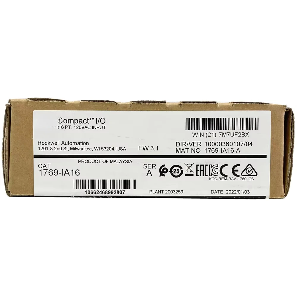 New 1769-IA16  16pt 120VAC Input SER A US