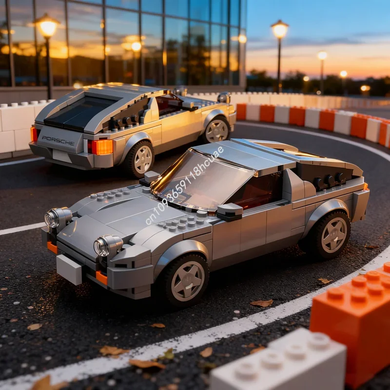 

341 шт. MOC Porscheed City Champions, модель строительных блоков, рождественский подарок, конструкция, сборка, сделай сам, креативная игрушка, кирпич, день рождения