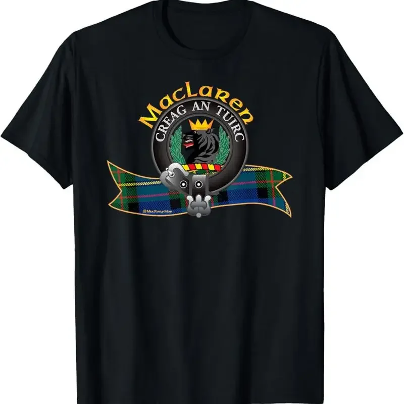 MacLaren Clan tartán crest lema camiseta