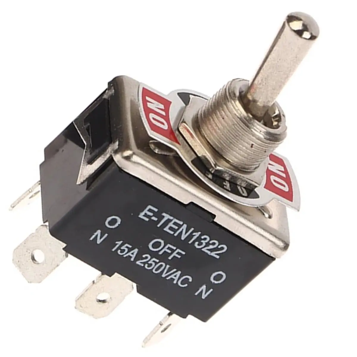 SWXF 5Pcs Heavy Duty Car Boat Rocker Toggle Switch 15A 250V 6 Pin 3 Position SPST on/OFF Rocker Switches Spst Rocker Switch