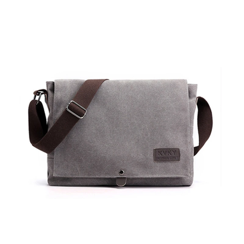 New Men Canvas Crossbody Shoulder Messenger Bags Man New Fashion Cross Body Bag Casual Solid Multi Function Portable Male Bag