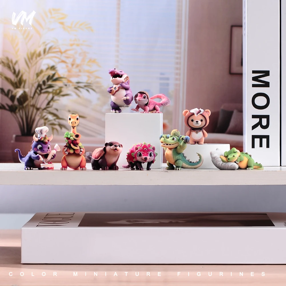 Modelo en miniatura de resina, fruta encantadora, zoológico, jirafa, Tigre, leopardo, cocodrilo, Animal, decoración única para vehículo, adornos para coche, juguete de utilería de escena