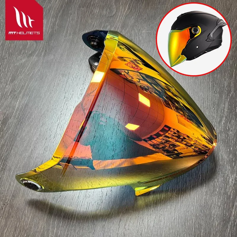 

Original MT Cosmo SV Half Helmet Lenses Transparent Lenses Black Colored Visor for MT-V-37 Helmet Replace Accessories