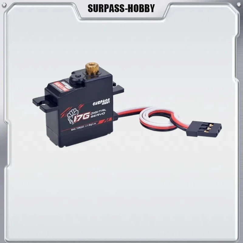 SURPASS Hobby S0017M 17g High Quality Metal Gear 1.8KG Digital Servo for RC Airplane Robot 1/18 1/16 Truck Car Boat Duct Plane
