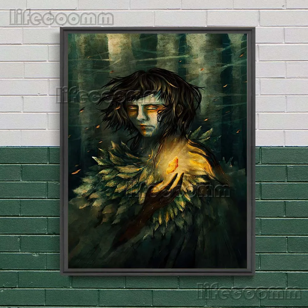 Forest Spirit And Flying Witch Vintage Wall Art Canvas Painting  Potion Ingredients Of The Mushroom Witch Poster And Print Decor