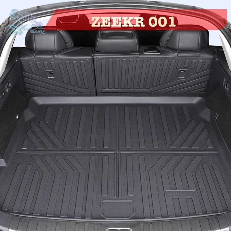 

For ZEEKR 001 2021-2025 TPE Custom Fit Car Trunk Mat All Season Black Cargo Mat 3D Shaped Laser Measured Trunk Liners