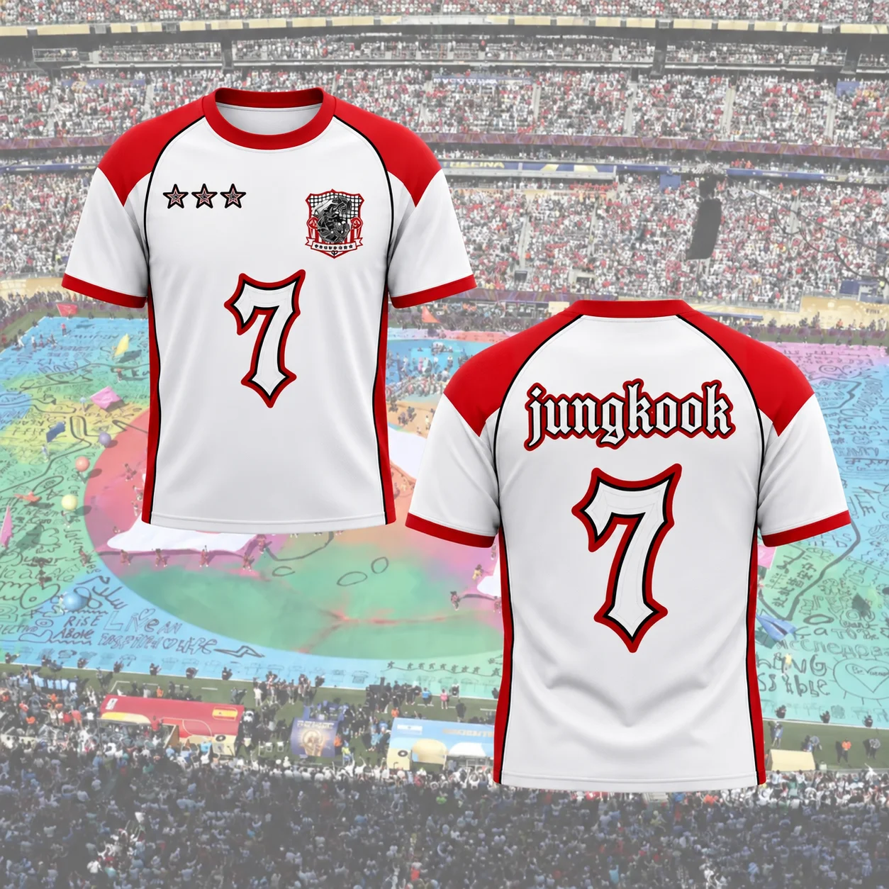 KPOP Fan Jersey T-Shirt 3D-Druck Kurzarm Unisex Streetwear Konzert Musikliebhaber Geschenk Lässiges Sport-T-Shirt Herren Damen Kleidung – Detail 3