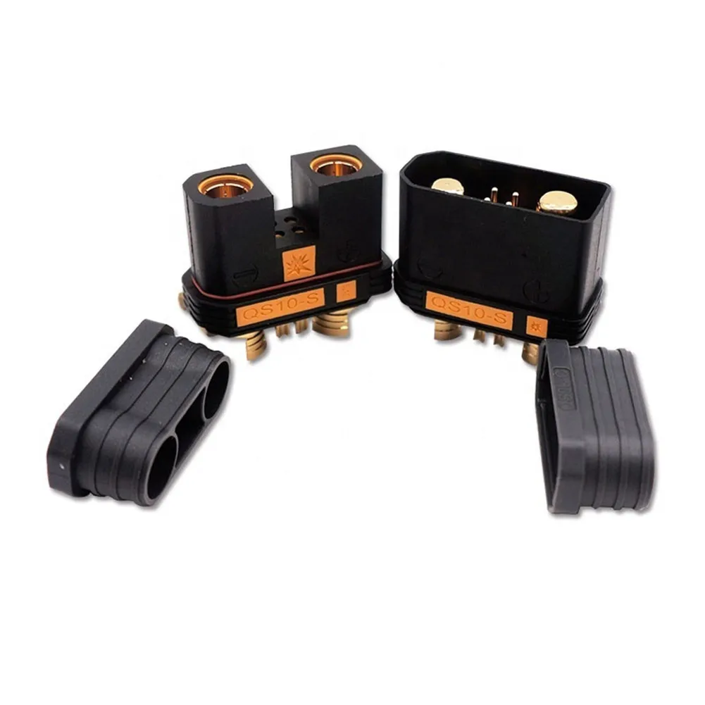 

2 Pack QS10-S Male Female Plugs DC 750W Anti-Spark Quick Connector for RC Battery Power High Current Battery Connector