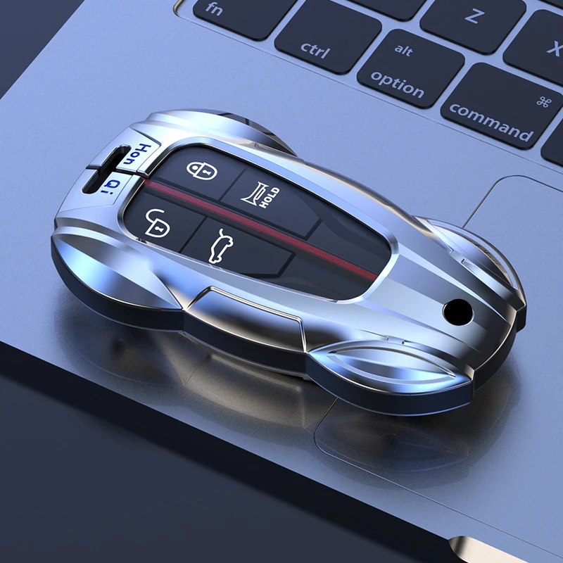 سيارة معدنية غطاء مفتاح بعيد حامل حامي المفاتيح قذيفة فوب ل هونغكي جديد H5 HS3 HS5 HS7 H6 H9 HQ9 HongQi اكسسوارات #5