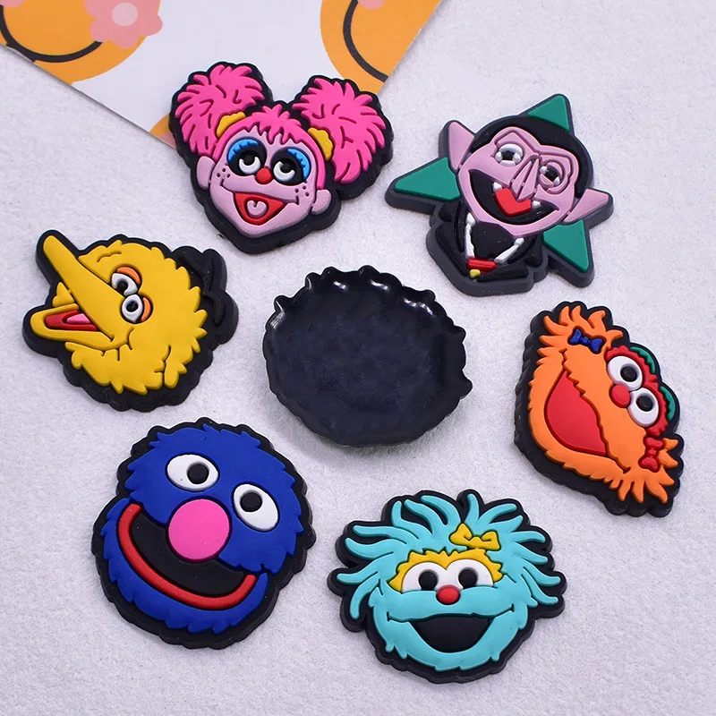 9Pcs New Cartoon series Shoe Charms For Slides Sandals DIY Custom Accessories Cute Character Decoration Charms For Clogs Shoes
