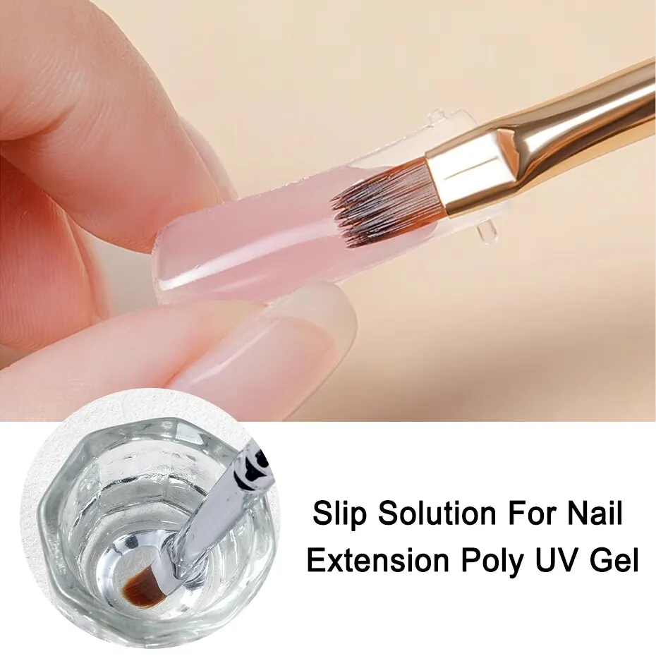 35ml Nail Liquide Glissement Solution pour Poly Ongle Extension Gel Rapide UV Constructeur Gel Acrylique Dégraissant Nettoyant