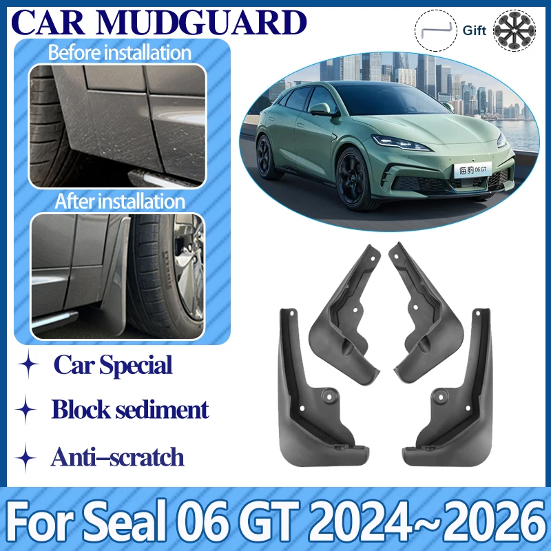 

Car Wheel Mudflaps For BYD Seal 06 GT 2024 2025 2026 Rear Front Mud Flap Guard Anti-splash Fender Flares Mudguards Accessories