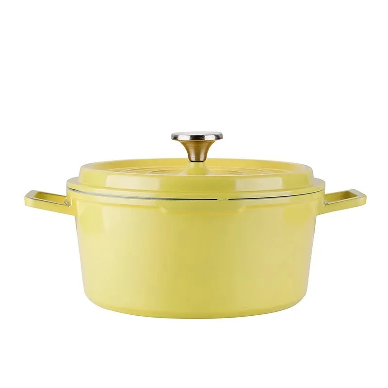 

Бытовая эмалированная многофункциональная кастрюля — керамическая кастрюля для тушения и супа с антипригарным покрытием