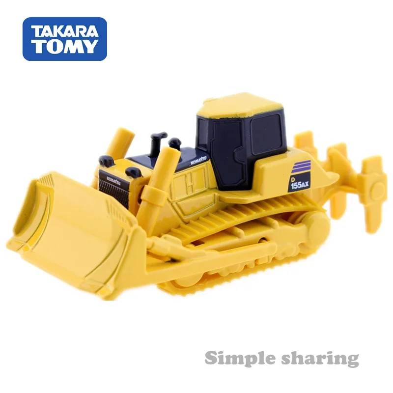 Takara Tomy Tomica No. 56 Bulldozer Komatsu D155AX-6 scala 1/109 veicolo da costruzione Diecast Kit modello in metallo giocattoli per bambini