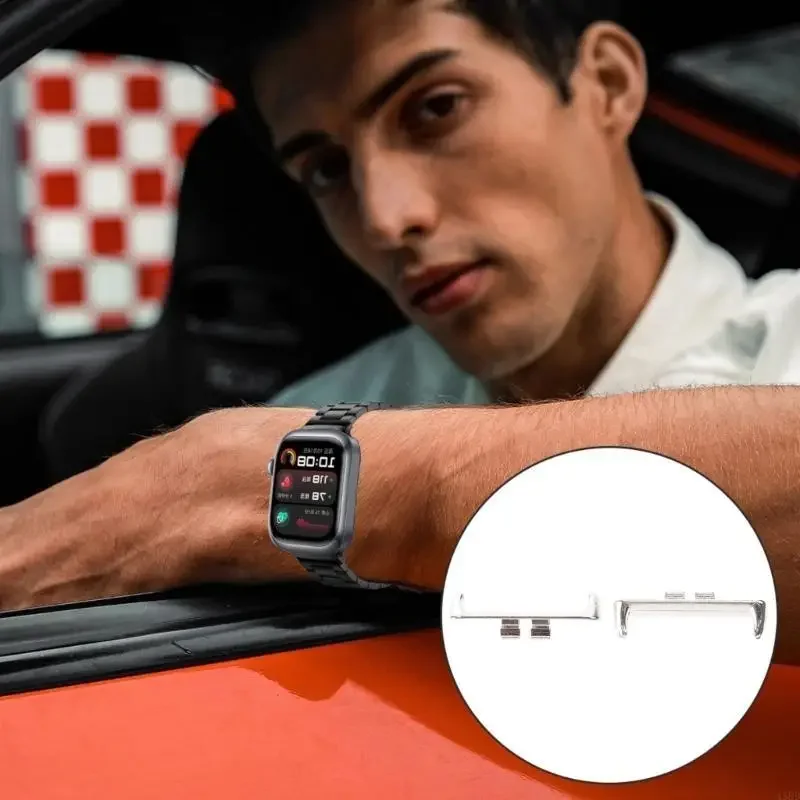 Stylish Smartwatch 20mm Connectors Adapter Link for ROSSINI 2i Metal Straps 2pcs