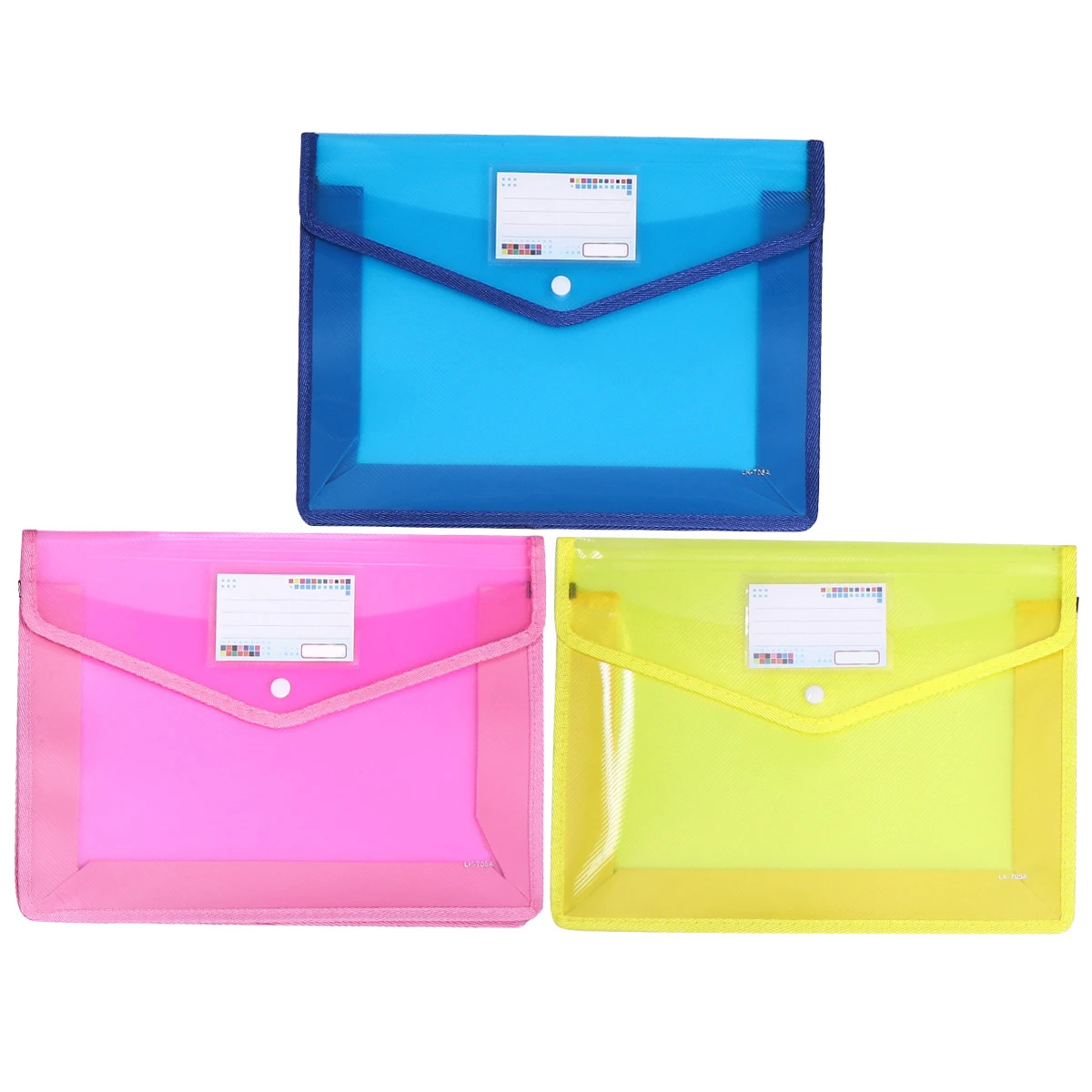 Borsa per documenti impermeabile da 3 pezzi Cartella per documenti A4 PVC premium a prova di strappo per organizer di cancelleria per ufficio e scuola Trasparente