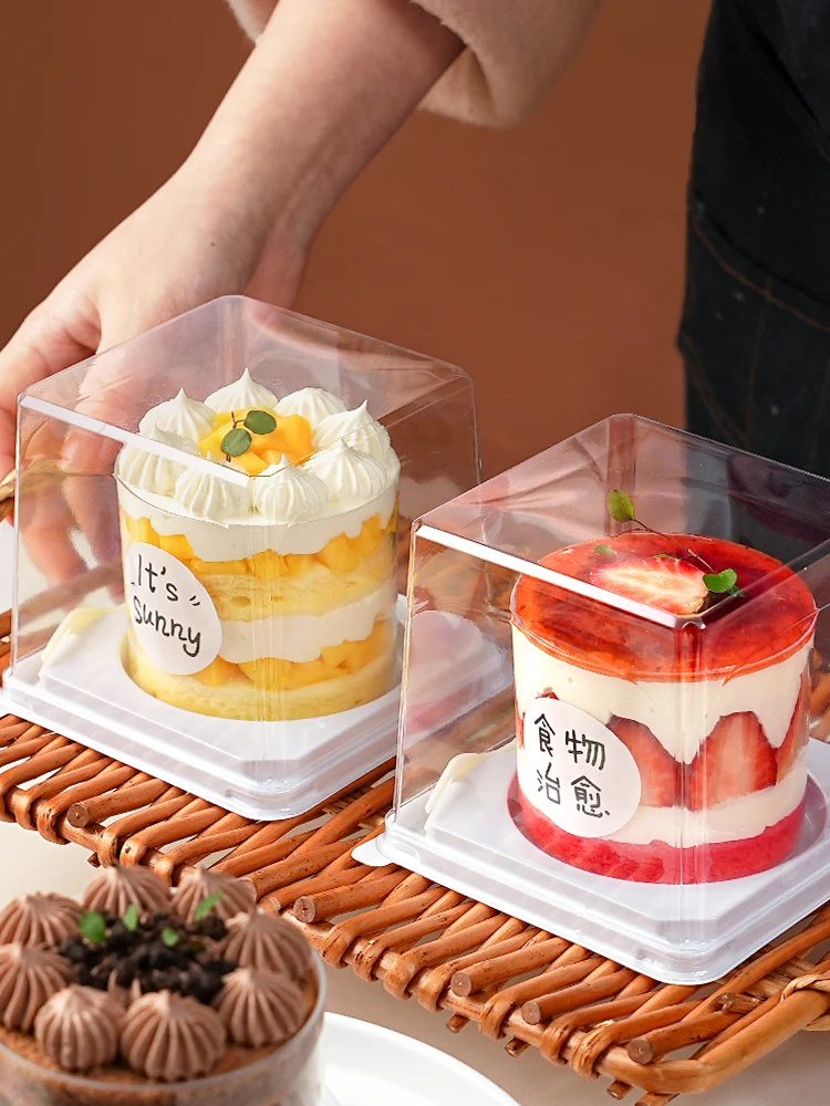 

Transparent Baking Cake Box 2 Inch Wedding Birthday Sweet Dert Torte Mousse Pastry Kitchen Barbecue Cooking Tools