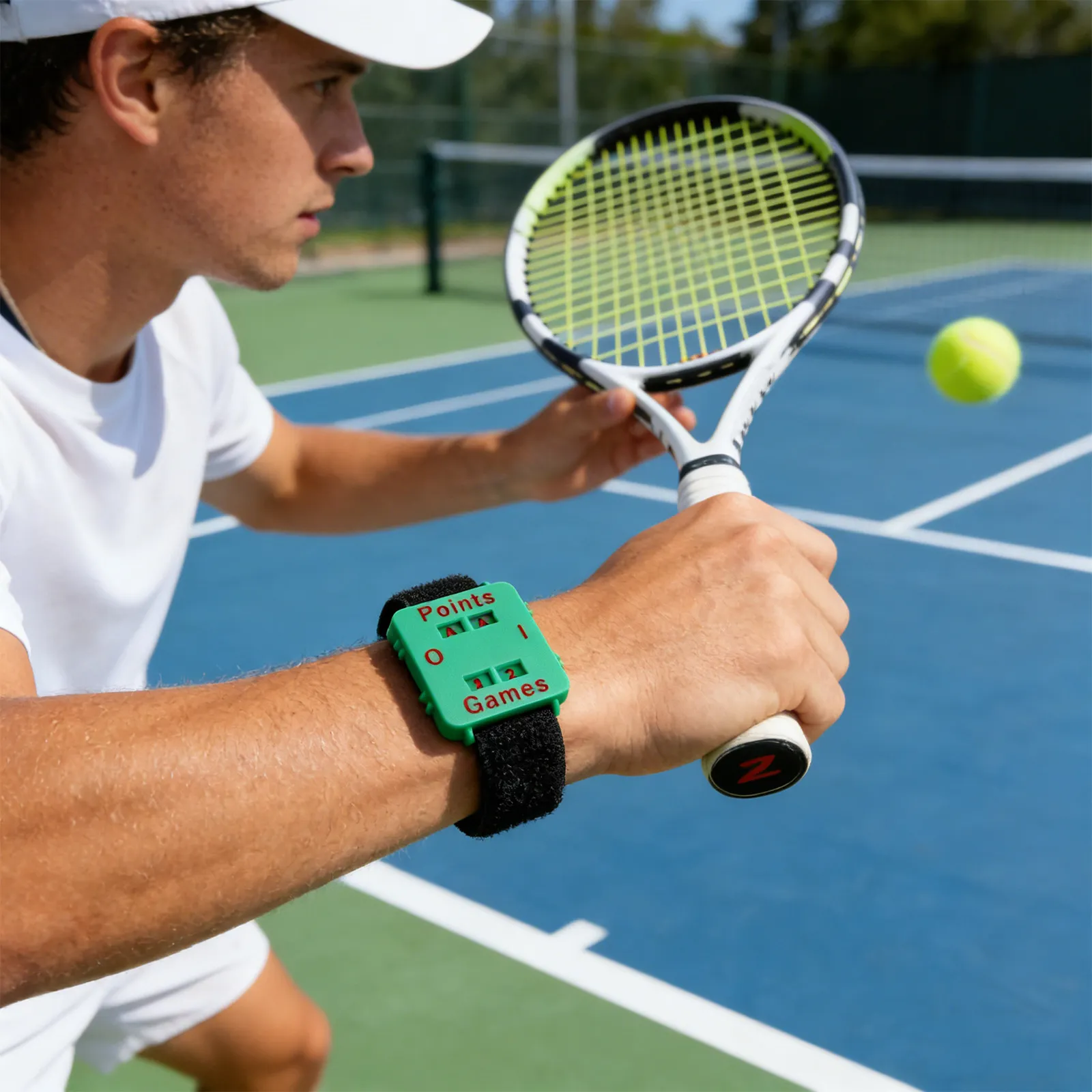 

Портативный счетчик очков для гольфа на запястье с ручным индикатором для тенниса, крикета, гольфа, для начинающих, легкий, компактный, в стиле часов